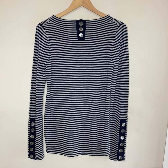 J.CREW Merino Wool Lightweight Striped Knit Top, Small - Picture 4 of 7